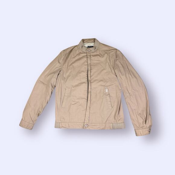 Christian Dior Monsieur Sport Jacket Mens 40 L Beige Bomber Full Zip - Picture 1 of 11